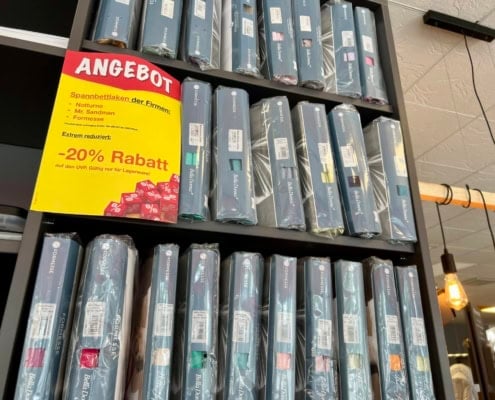 Betten und Matratzen im Bettenhaus Schlafoase Nürnberg mit Rabattangebot und Sonderaktionen.