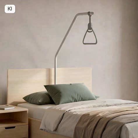 Kirchner Betten das "für immer" Funktionsbett 11 KIRCHNER Komfortbett mit Aufrichthilfe und Haltegriff (Bild KI-unterstützt, Produkt real)